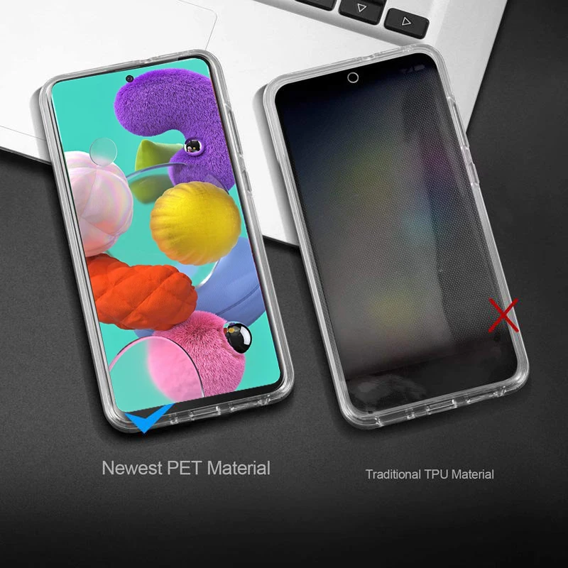 360-Grad-Transparente Hülle für Samsung Galaxy A51 A71 A52 A53 A54 A55 A56 5G A21S A26 A36 A31 A41 stoßfeste Abdeckung Fundas – Detail 7