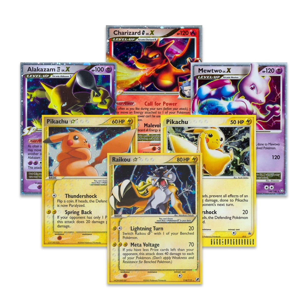 PTCG Proxy Card Holographic Rumble&Unseen Forces of Raikou Star Ho-oh PKM Hobbies Rare Game Card Collection Gift