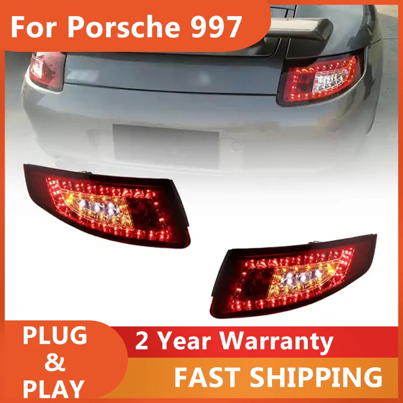 

Автомобильные аксессуары для Porsche 997 Задний фонарь 2005-2008 911, задний фонарь DRL, противотуманный тормоз, указатель поворота, задний фонарь