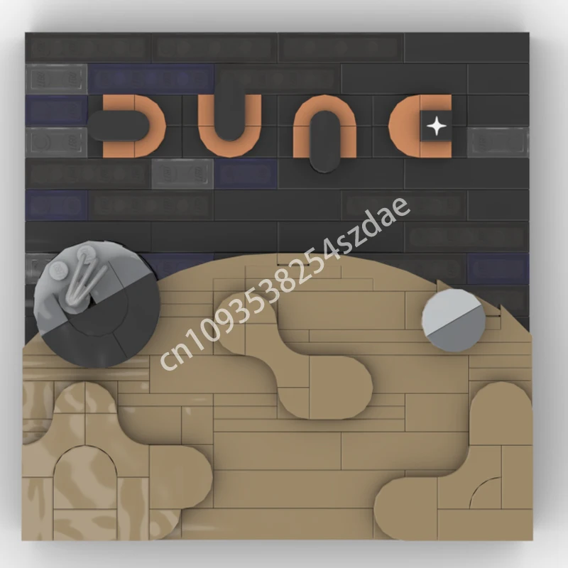 

164 шт. MOC Dune Imperium обложка художественные строительные блоки модель на день рождения детская игрушка для развития терпения и концентрации