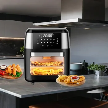 Smart 12L Electric Digital Air Fryer—Oil-Free, Low-Fat Fryer with Transparent Viewing…