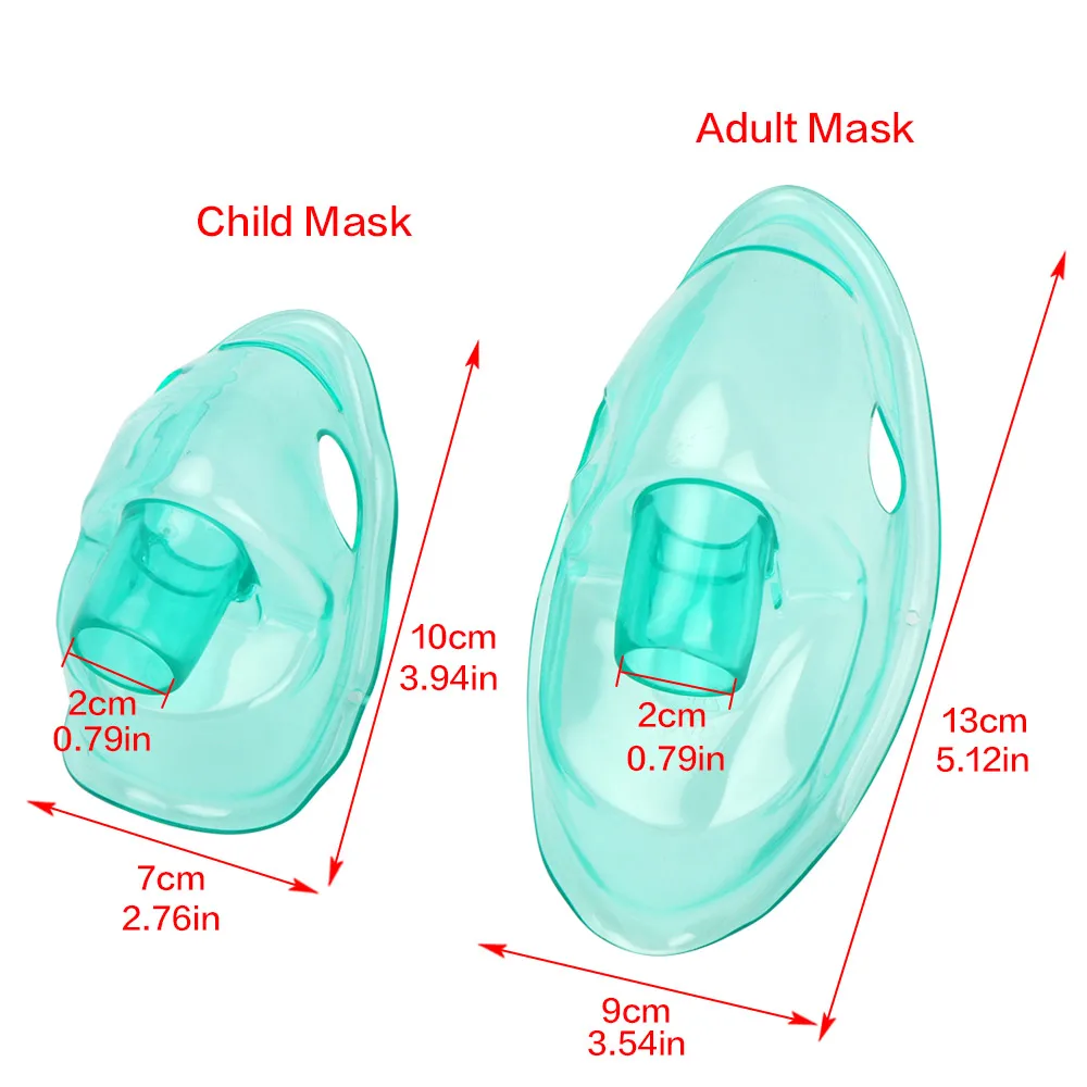 3pcs Atomizer Mask Nebulizer Masks Asthma Inhaler Accessories Steam Spray Atomization Humidifier Nebulizador for Child Adult