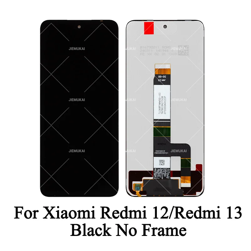 2404ARN45A 23053RN02I Premium Lcd For Xiaomi Redmi 12 Display Touch Screen Digitizer Panel Assembly Replacement For Redmi 13 Lcd