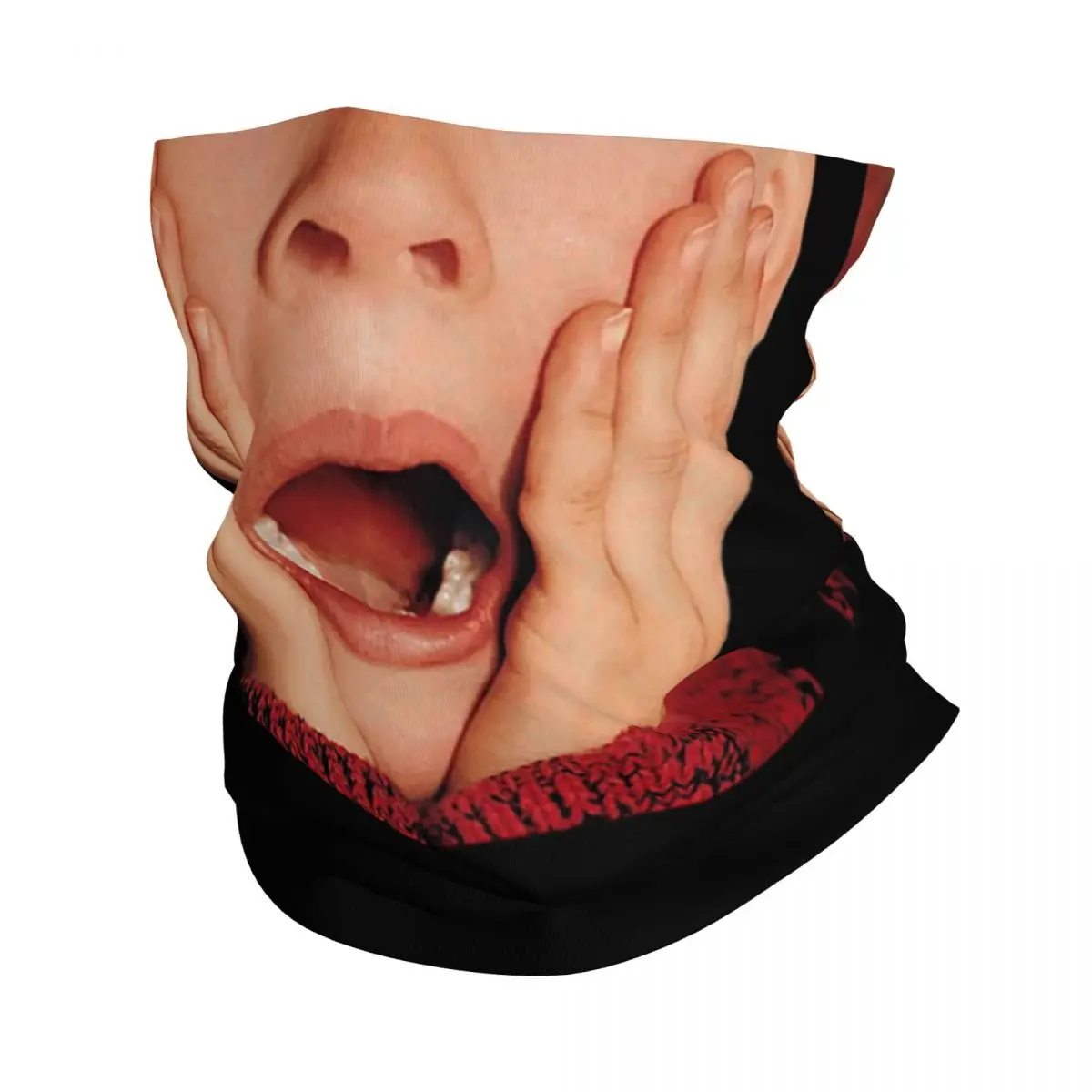 Home Alone Mask - Kevin McCallister Screaming Bandana Neck Cover Printed Magic Scarf Multifunction Cycling Scarf Hiking Fishing