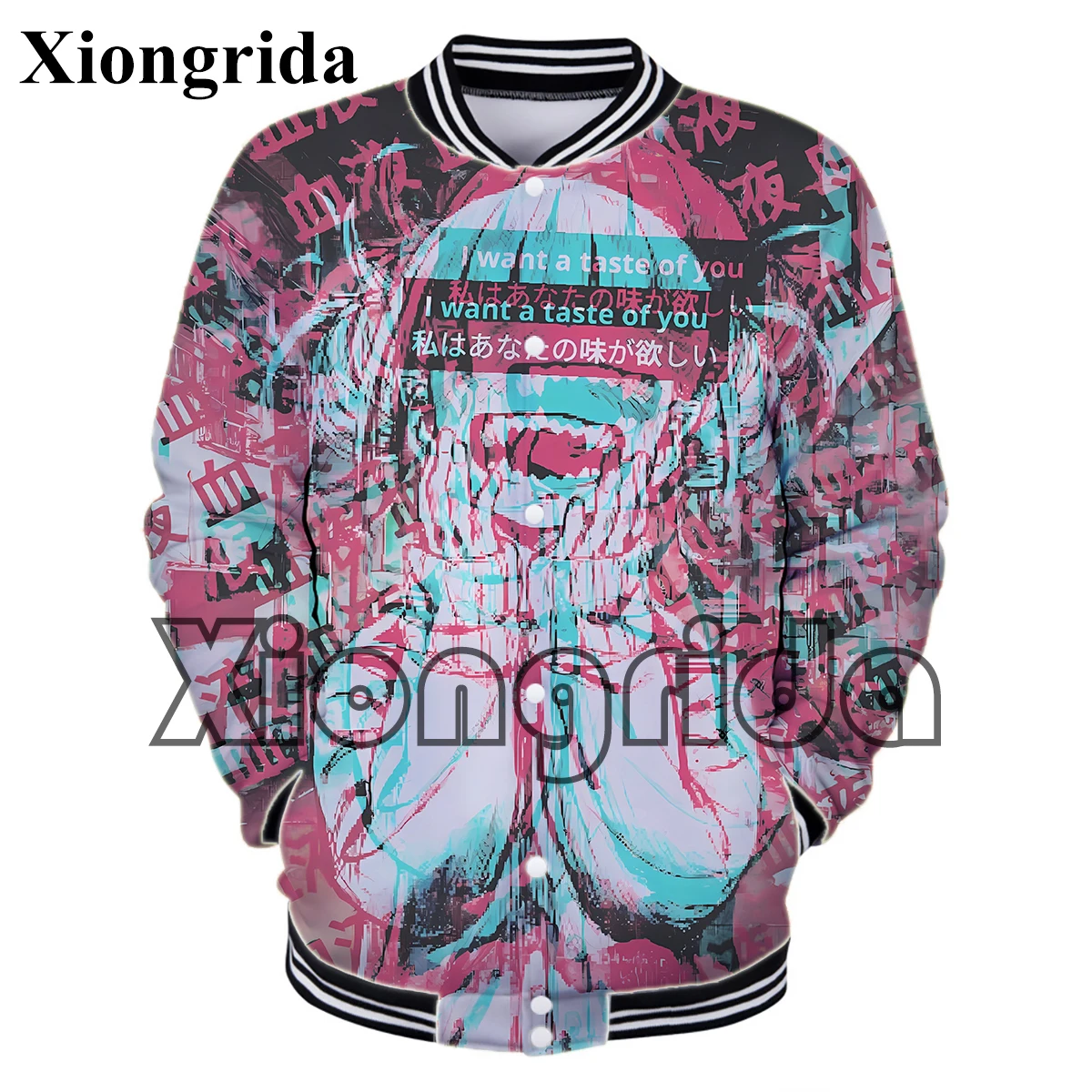 

New Himiko Toga Baseball Uniform Men 3D Anime Himiko Toga Printed Jacket Loose Casual Male Coat Sports Tops Streetwear S-5XL