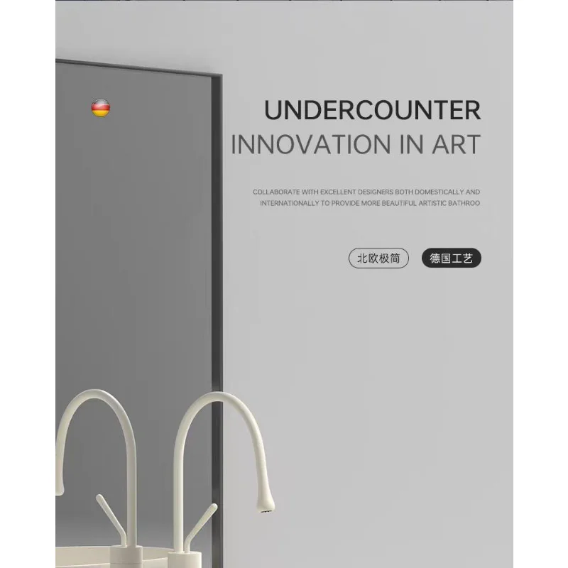 Crème ovale keramische wastafel kunst wastafel