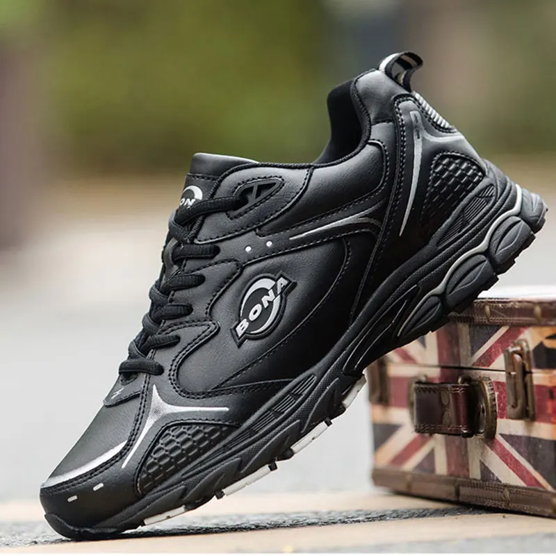 BONA New Classics Style Men Running Shoes Lace Up Men scarpe sportive Leather Men Outdoor Jogging Sneakers comodo spedizione gratuita