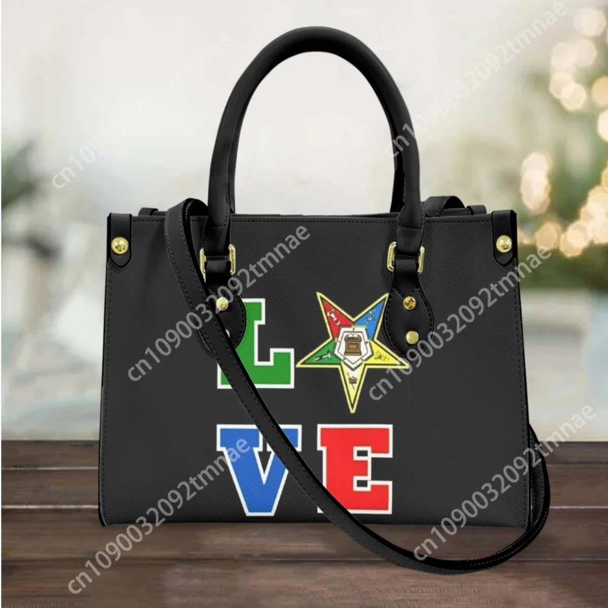 Order of the Eastern Star Print Handbags of Women Elegant Ladies Top Handle Shoulder Bags Casual Custom Street Popular Totes