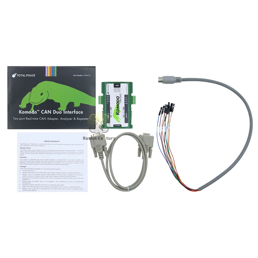 FOR Total Phase TP360110 Komodo CAN Duo Interface Analyzer Adapter Dual Channel 1Mbps USB 2.0 GPIO