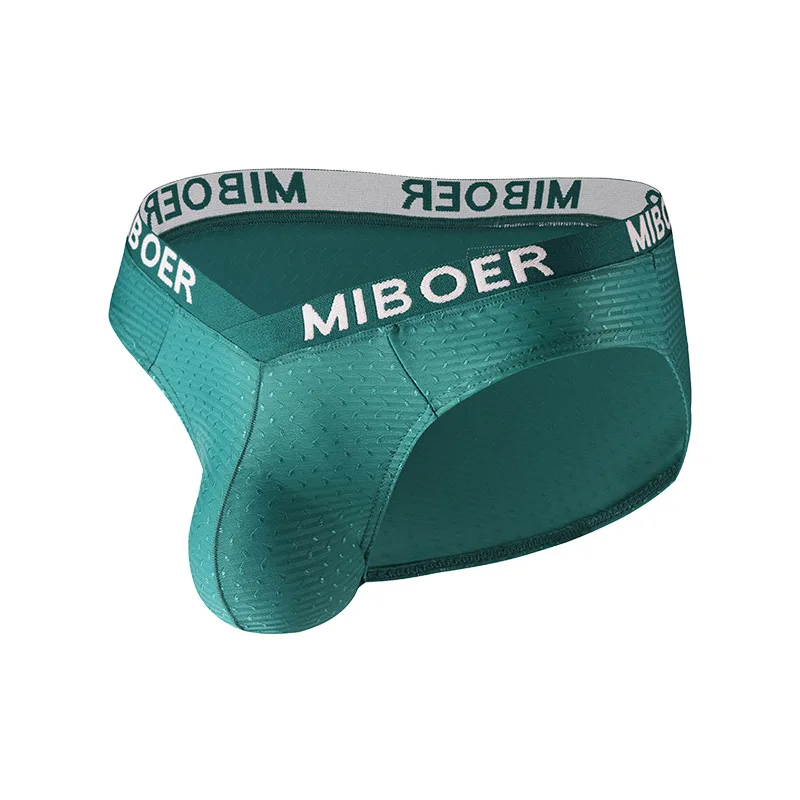Sexy Men's Underwear Ice Silk Elastic Comfy Quick Dry Cool Feel Briefs Mesh Breathable Deep V Low-rise U Convex Pouch Underpants