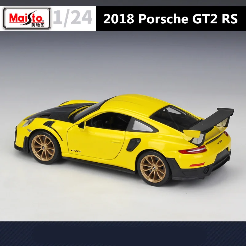 Maisto 1:24 Porsche 911 GT2 RS Alloy Sports Car Model Diecast Metal Toy Racing Car Vehicle Model Simulation Collection Kids Gift