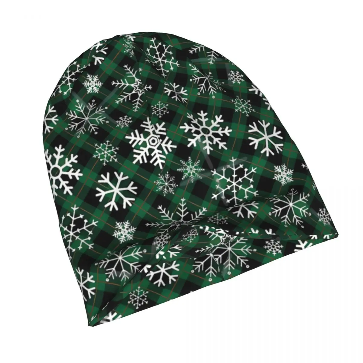 Snowflake Pattern Skullies Beanies Caps Green Winter Simple Thin Hat Autumn Spring Bonnet Hats Men Women's Hip Hop Ski Cap