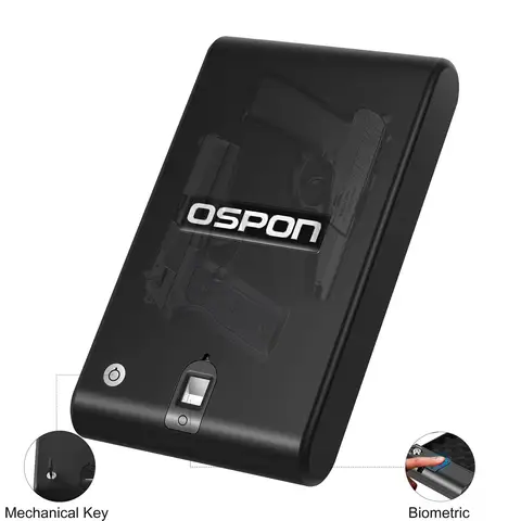 2025: 생체 인식 지문이 포함된 Hadgun 스마트 권총 침대 옆 탁자 보안 총기 권총 및 소총 및 잠금 상자 총 상자 안전