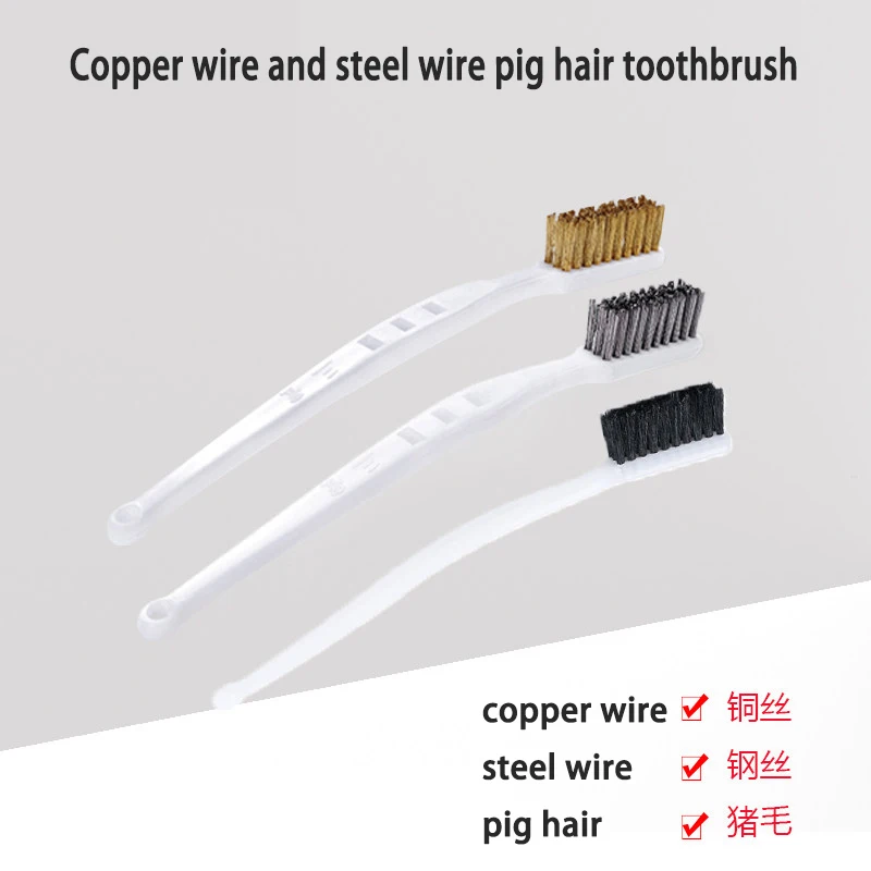 Multi Functional Industrial Copper Wire Steel Wire Cleaning Brush Mini Brushing Brush Knife Brush Rust Removal Seam Removal