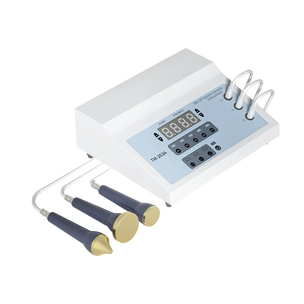 Terapia de ultrasonido Facial y corporal para ojos, máquina de belleza estética ultrasónica de 3mhz, cuidado de la piel, masaje Facial antienvejecimiento