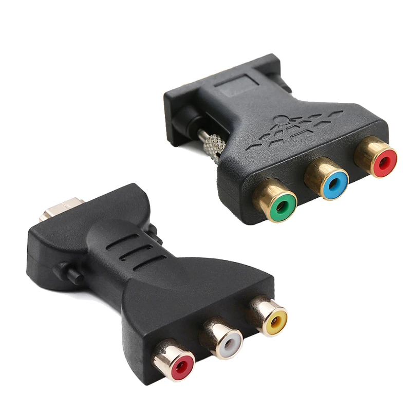 1PCS HDMI to AV / VGA to RCA Connecter Converter Male VGA to  RCA  Video Female Style Component Video Jack Adapter Plug