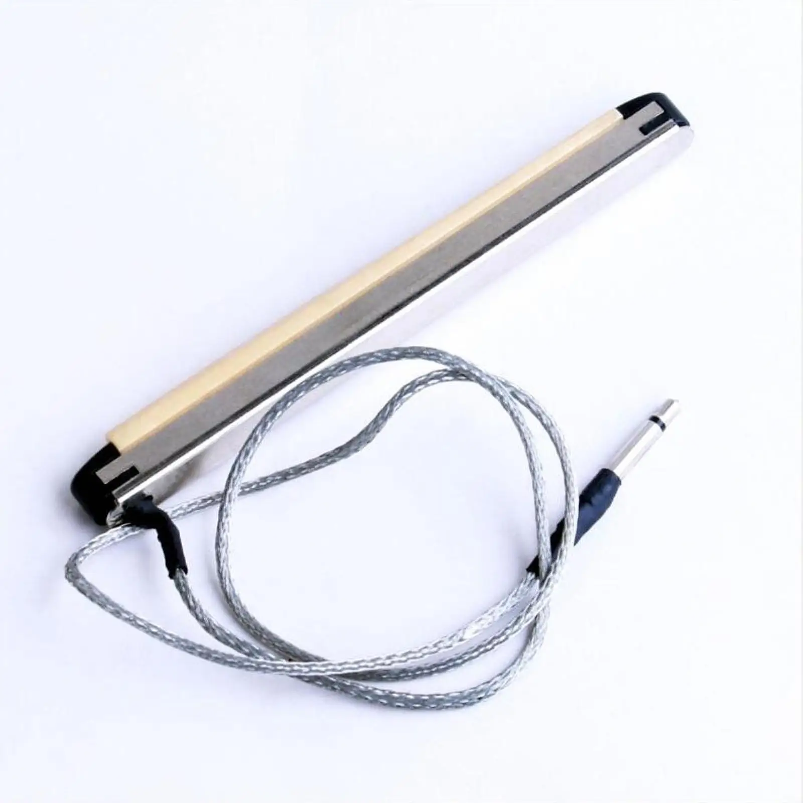 Folk Guitar Pickup Stick Silver Network Cable Piezo Bridge Pickup for Acoustic Guitar Sound Enhancement Musical Instruments