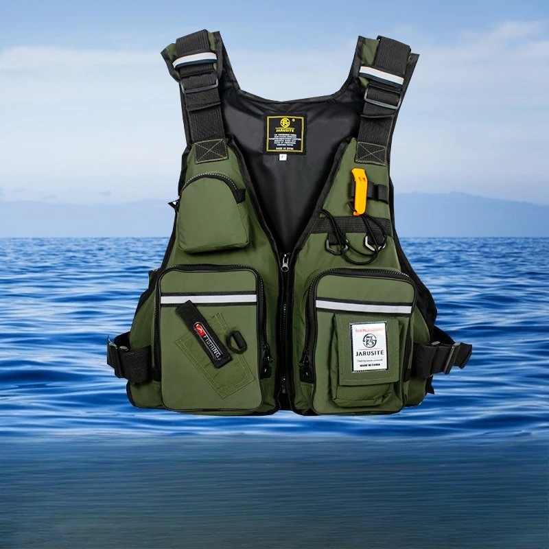 

Men's and Women's Professional Lifejacket Buoyancy Suit Portable Fishing Vest Multi-pocket Waterproof Fishing Adjustable Vests