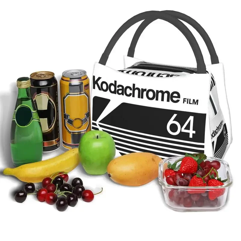 Kodak Kodachrome Logo Resuable Lunch box fotografo Thermal Cooler Food Insulated Lunch Bag Travel Work Pinic Container