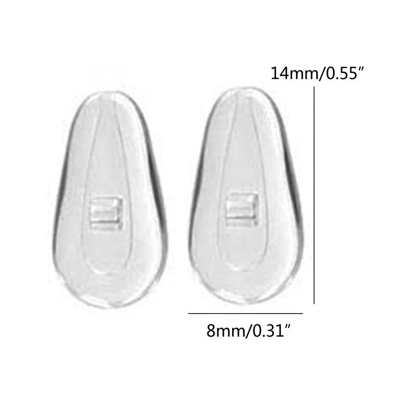 M2EA 25 Pair/Lot Silicone Eyeglass Airbag Soft Nose Pad On Nose Pad Glasses Massage Health Care Anti-Slip Tool for Sunglasses