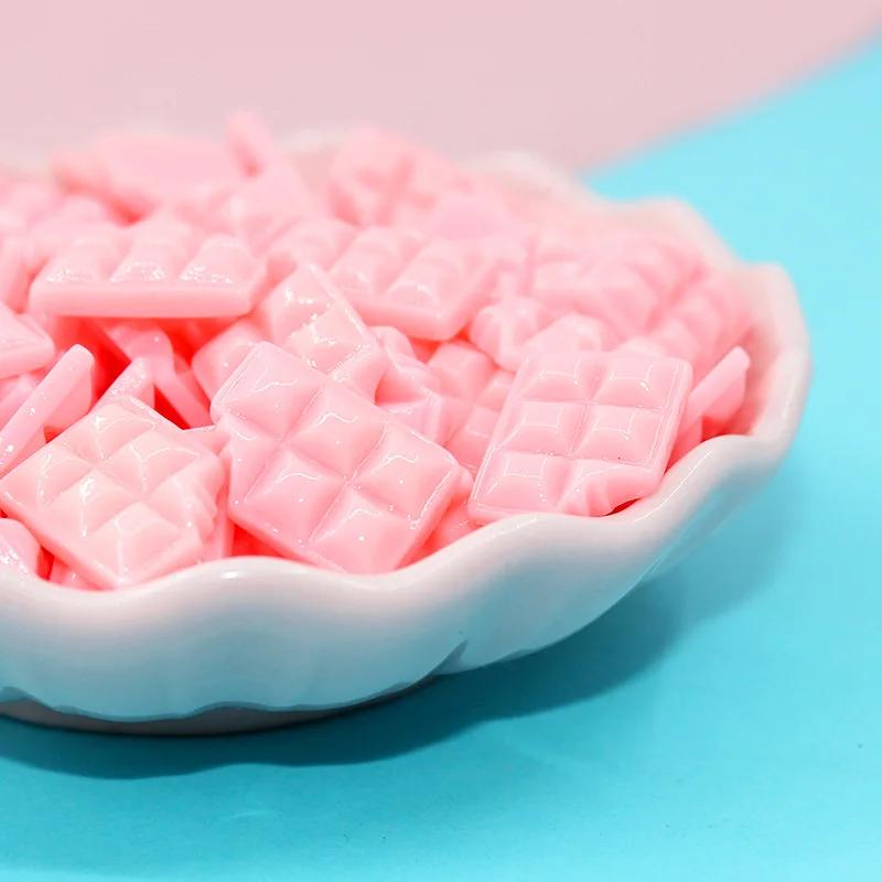 10pcs kawaii resin chocolate Flatback Resin Charms Embellishments Craft Material Cabochons phone diy Scrapbook Flatback Items