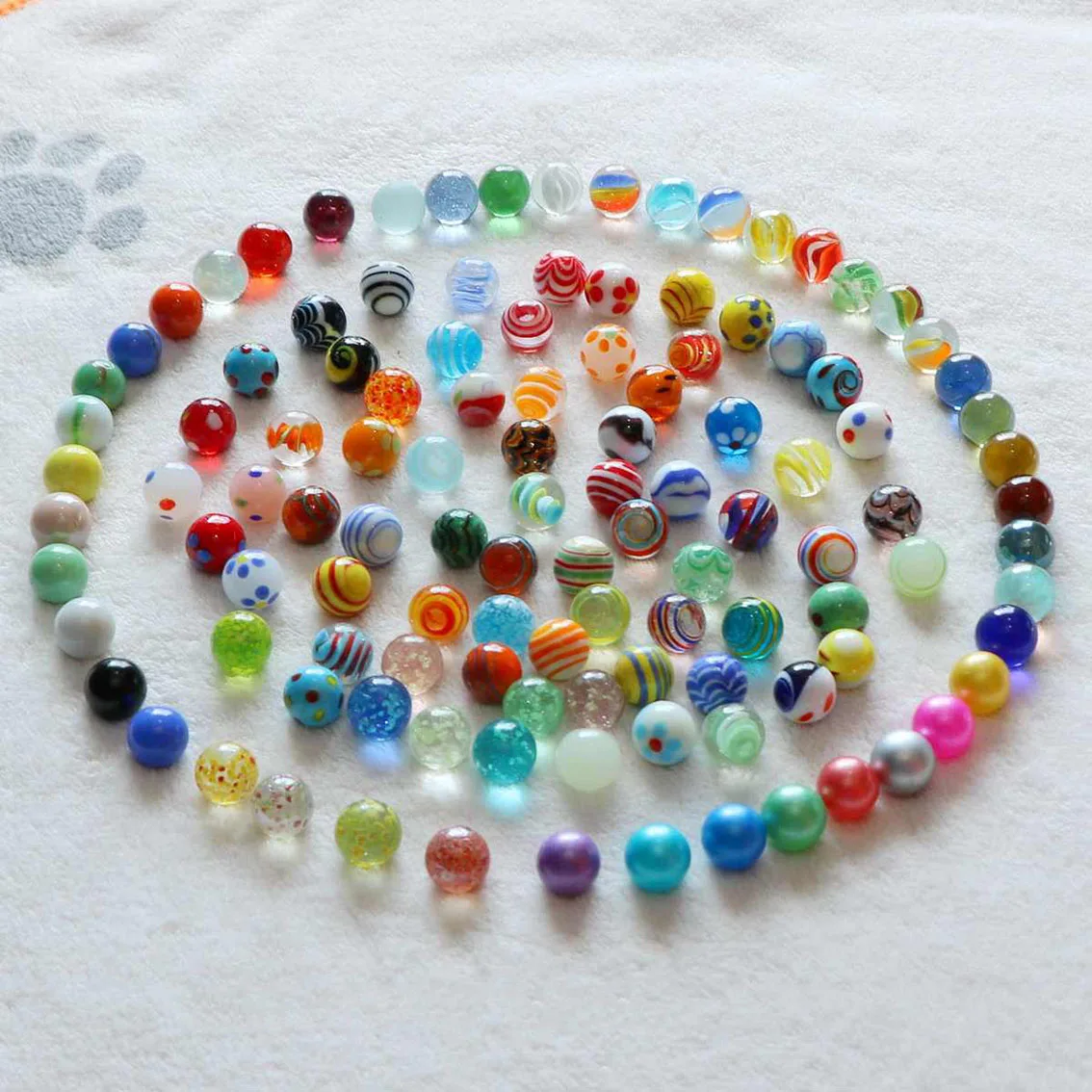 1Set 16-18mm Solid Color Glass Balls Crystal Ball Decoration Fish Tank Balls Children's Toy DIY Game Art Pieces