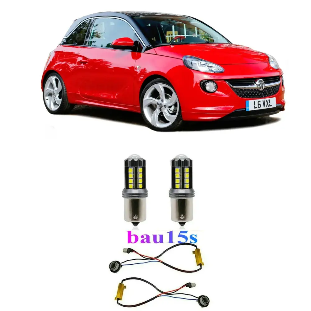 For VAUXHALL ADAM (M13) - Hatchback 1.4 LPG 64kw (2013.07 - ) Led light bulbs Car Lights Error Free canbus 100% 2pc