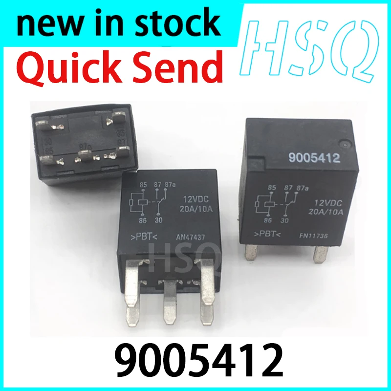 2PCS New 9005412 5-pin 12VDC Car Relay