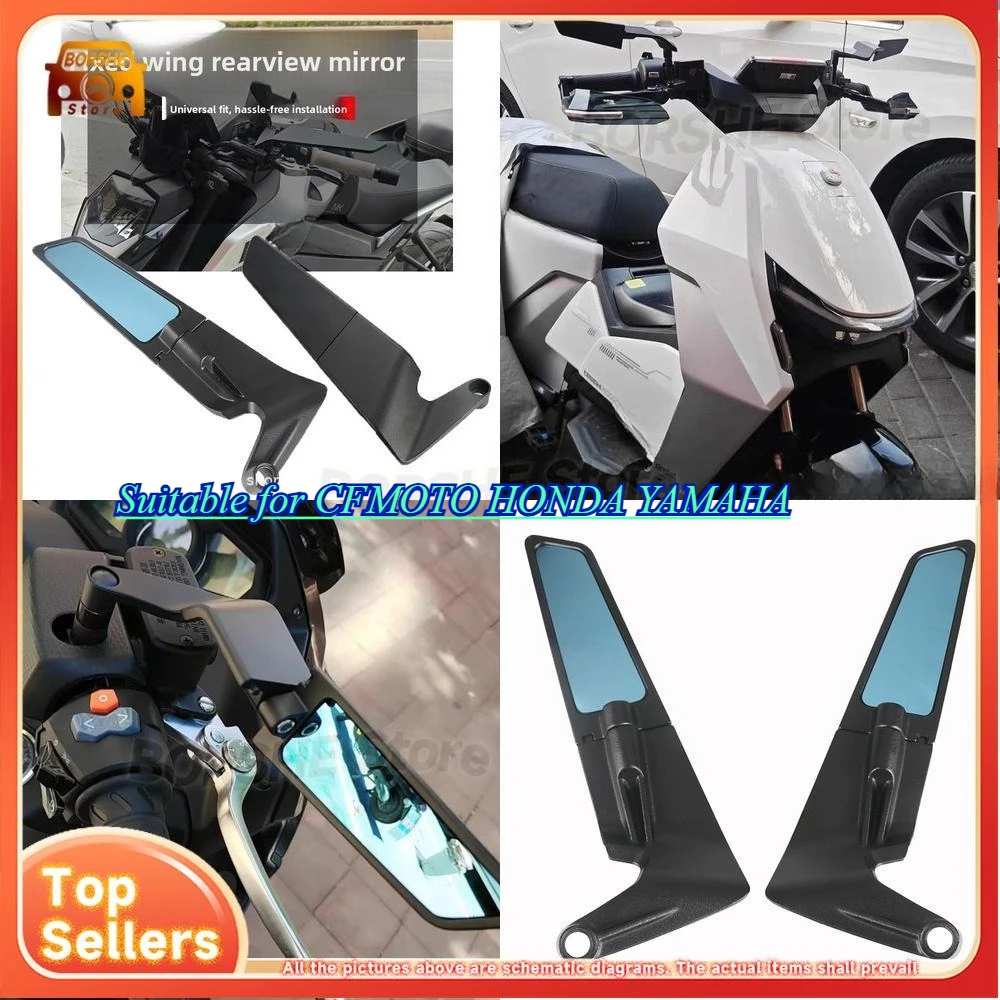 

Motorcycle Rearview Mirror Modification Mount Wind Deflector Suitable for CFMOTO HONDA YAMAHA Street Bike Electric Motorcycle