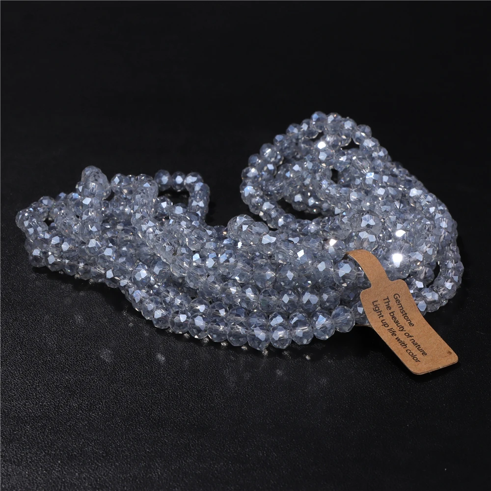 Großhandel 5 Strang/Los facettierte österreich ische Kristall perle Rondelle lose Abstand halter ab Farbe Glasperlen für Schmuck herstellung Zubehör – Detail 24