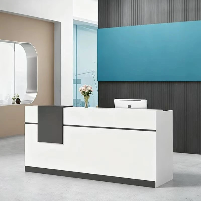 

Customer Center Reception Desks Store Podium Table Business Reception Desks Vevor Artificial Board Furniture Приемная MHJDT