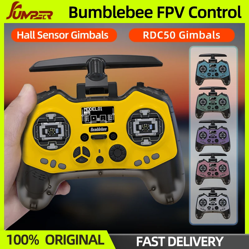 In Stock Jumper Remote Control 2.4G ELRS Hall Sensor/RDC50 Gimbals Radio Transmitter For RC FPV Racing Freestyle Drone