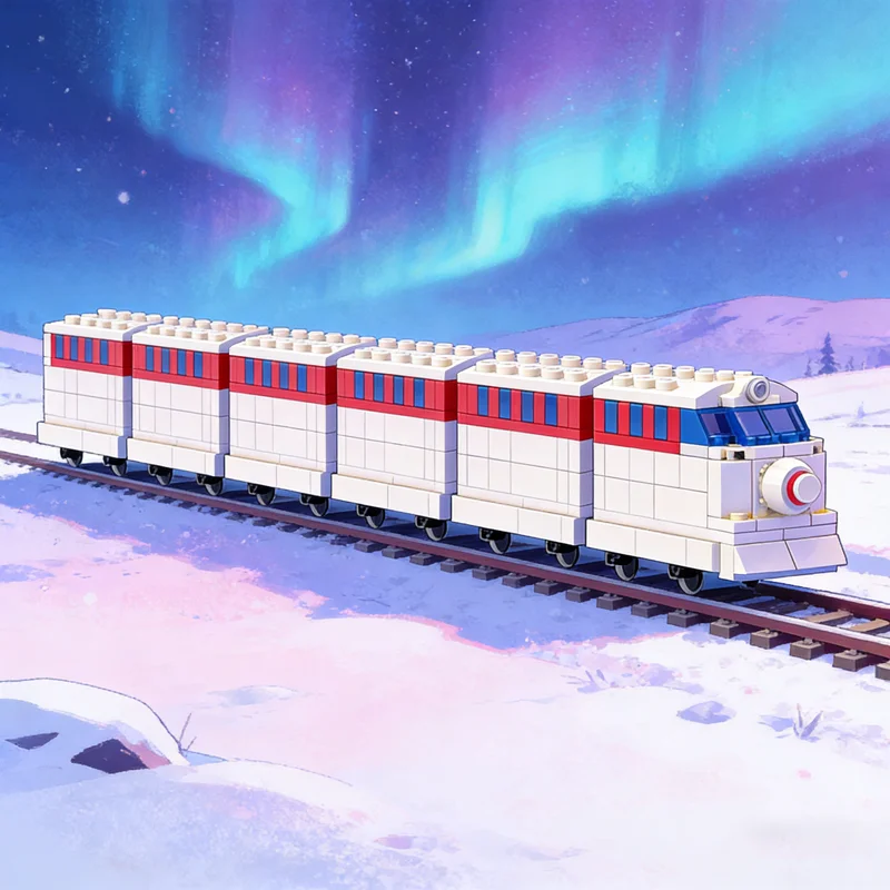606pcs MOC The Springfield Monorail Train Model Building Blocks Architecture Idea Festival Gifts Education Toys Brick