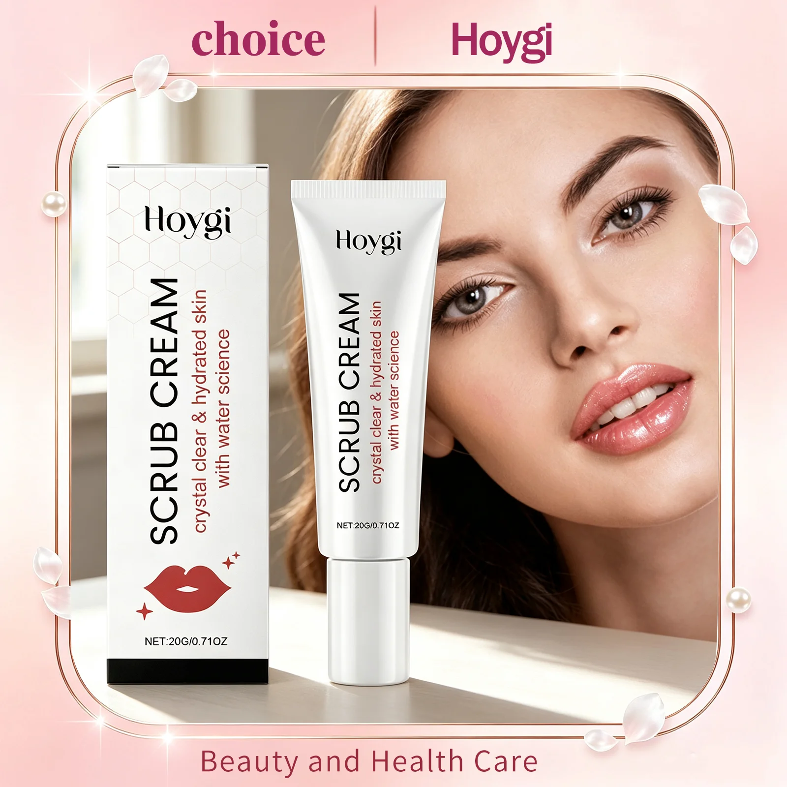 Hoygi Propolis Honey Lip Exfoliating Scrub Hydrating Vertical Lip Fine Lines Plump Full Lips Daily Lip Treatment Makeup Primer