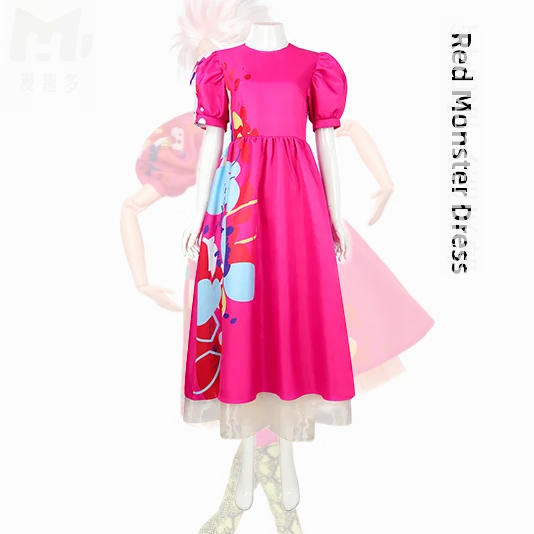 

Детский карнавальный костюм Red Monster Dr, наряд на Хэллоуин, цельный шкаф с персонажем монстра, лето 2025 г.