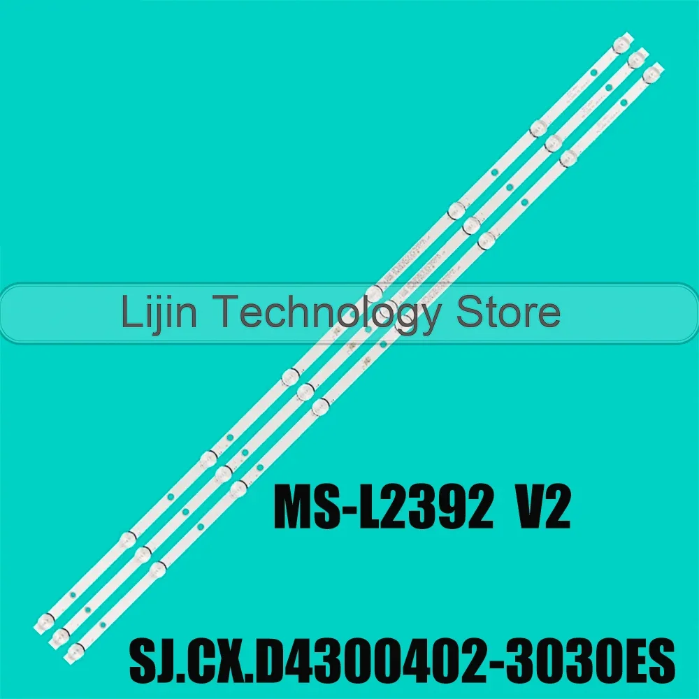 LED strip For 43LEM-1063/FTS2C EC43F3FN MS-L2392 V2 LED-4328T2 PS43 LE4319 MS-L3300 V2 LE-43Z1 BN43U2042 HTV-LED43FHD100T2