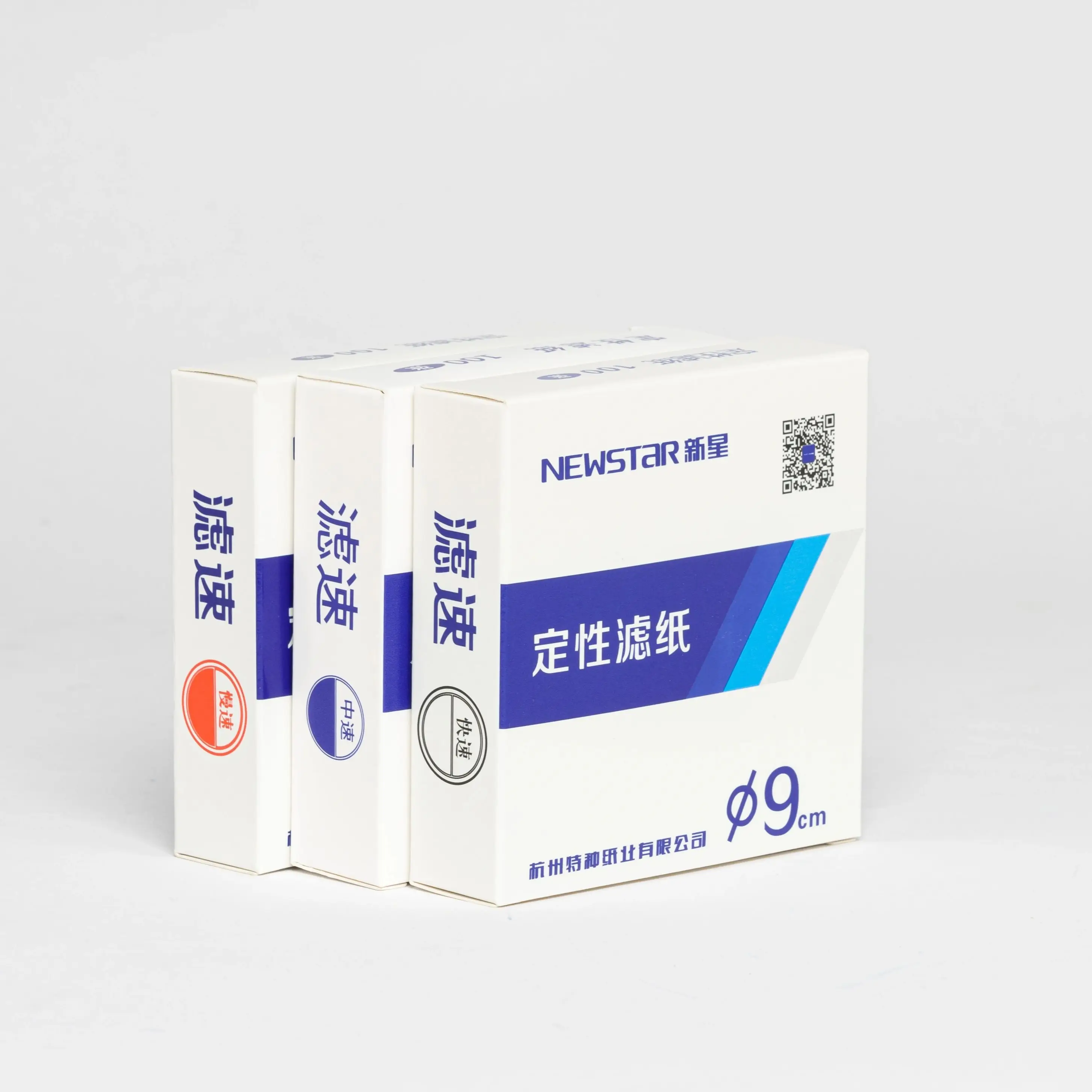 103 Slow Speed Lab Qualitative Cellulose Filter Paper Chemical Analysis Circular Funnel Filter Paper 100pcs/pack
