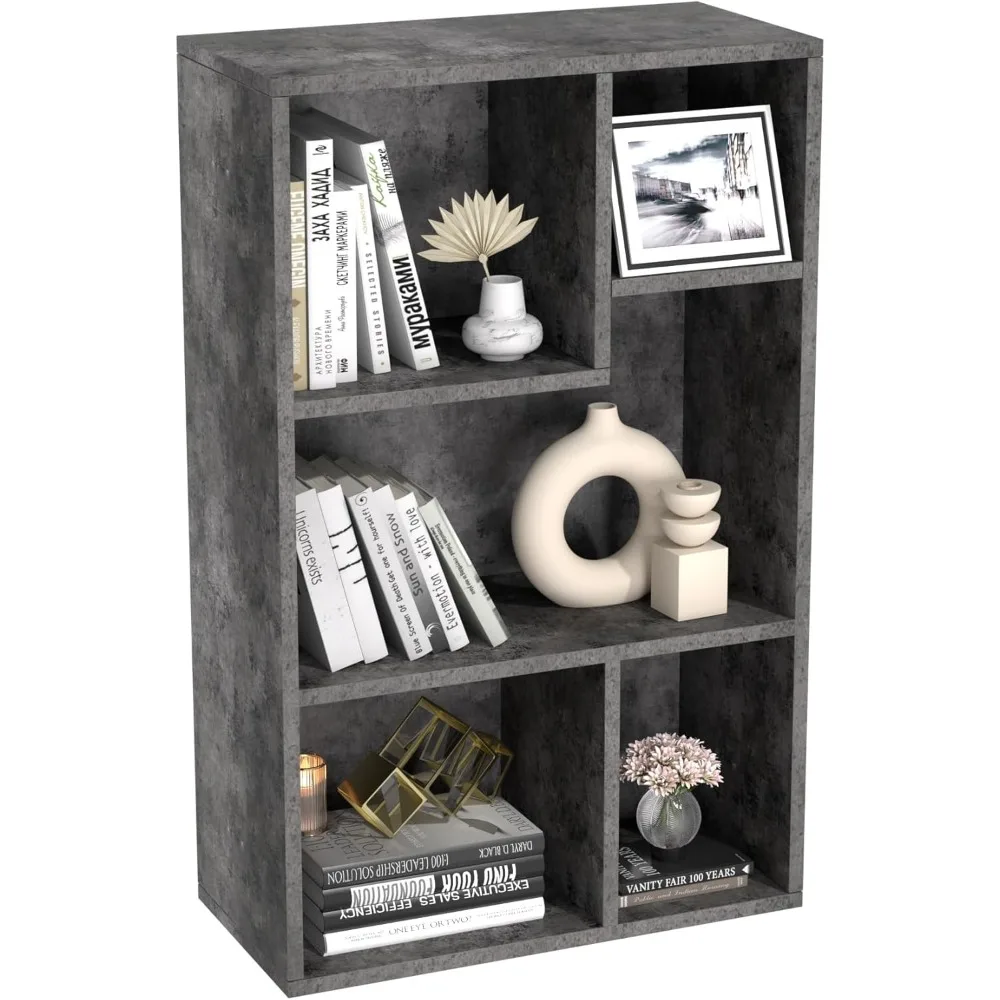 

Современные книжные шкафы VECELO 5 Cube, 3-х ярусные книжные полки, органайзер для хранения Cubby высотой 31 дюйм, полка высотой до 12,8 дюймов, подходит для