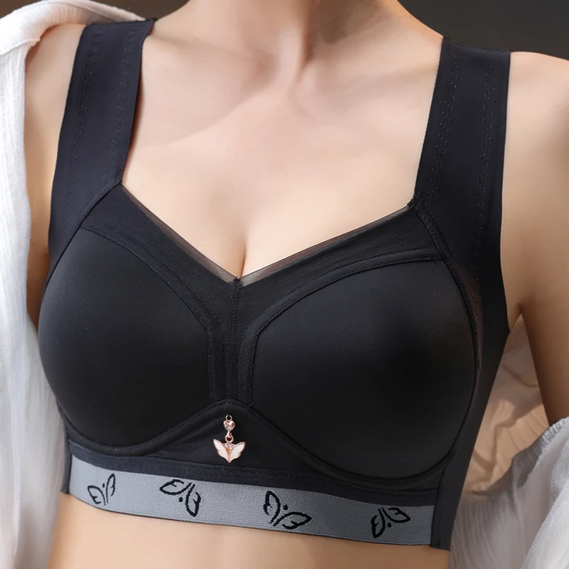 

Women's Full Coverage Wirefree smooth Plus Size Bra Non Padded Bra