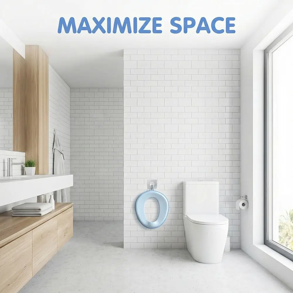 

Splash Proof Children's Toilet Seat Non-Slip Portable Design Baby Toilet Training Seat Easy To Wash with Seat Mat