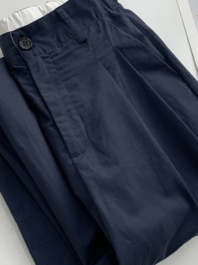 

Summer Casual High Waist Loose Women's Pants Wide Leg Pants Slimming Effect Washed Style Comfortable Breathable Fashionable