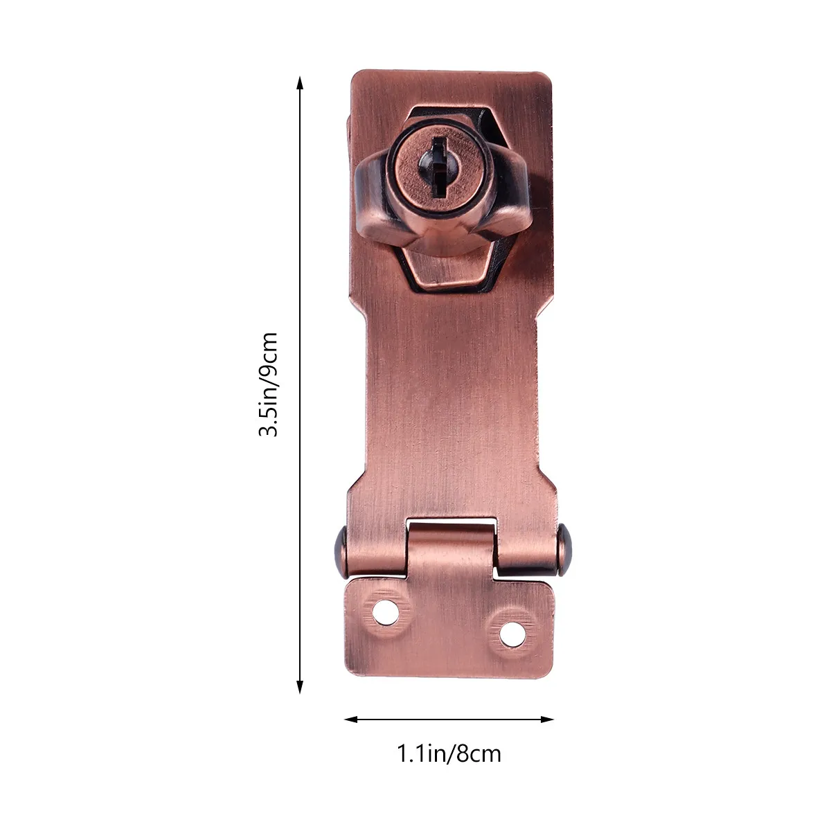 3 Inch Zinc Alloy Keyed Locking Hasp Security Safety Lock for Wood Doors Drawers Luggage Accessories Keyed Hasp Lock
