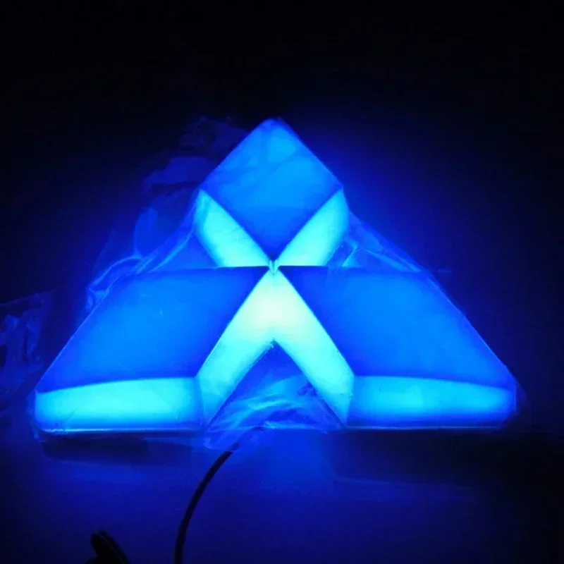 Car Front Rear Emblem Glow 4D LED Badge Light for Mitsubishi Lancer 9 10 ASX L200 Colt Pajero Outlander Eclipse Accessories
