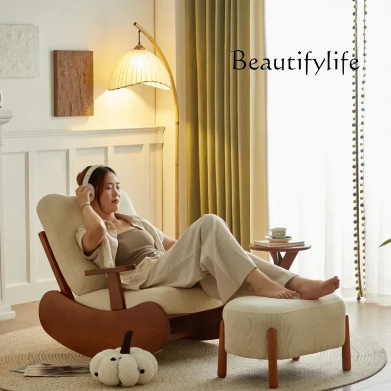 

M Rocking Salon Living Room Chairs Girl Nordic Accent Designer Chairs Throne Modern Simple Lazy Garden Fauteuil Balcony Furnitur