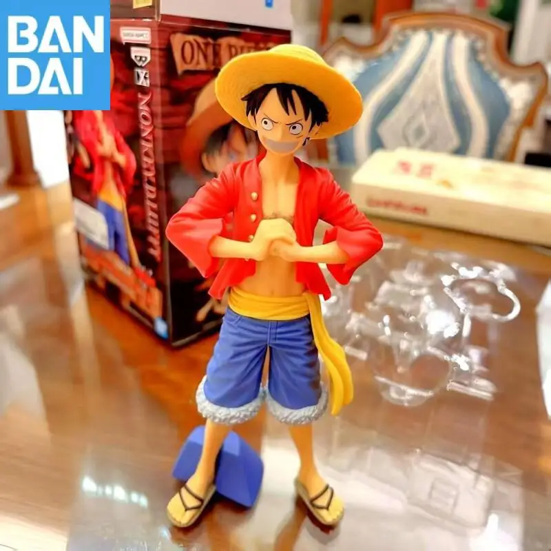 BANDAI Original ONE PIECE DXF-THE GRANDLINE SERIES-SPECIAL Collection PVC Monkey D. Ruffy Anime Action Figure Modell Puppe Geschenk