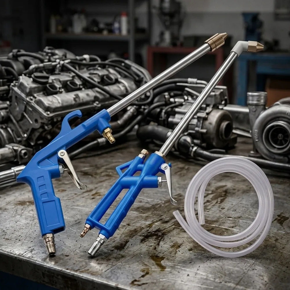 Engine Cleaning Tool with Dual Water Air Capability and Stainless Steel Housing Designed for Long Term Workshop Durability