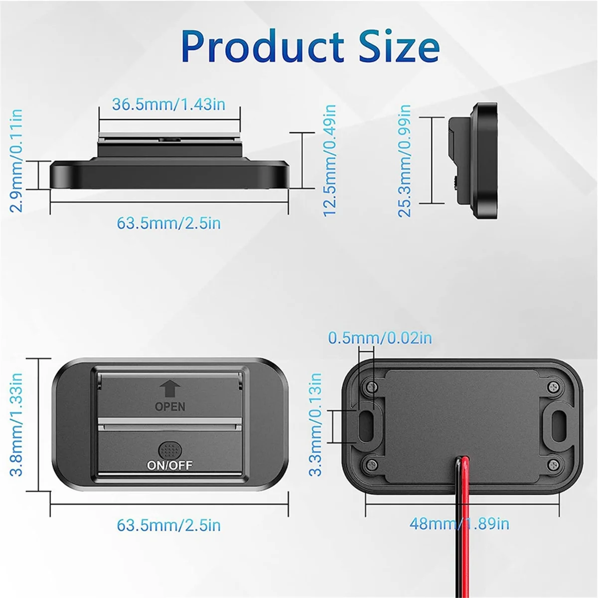 

2Pcs 12V RV USB Outlet, 36W Dual QC3.0 USB Car Charger Socket Power Outlet with Cap, 12V 24V Car Charger Switch Panel-[SSR]