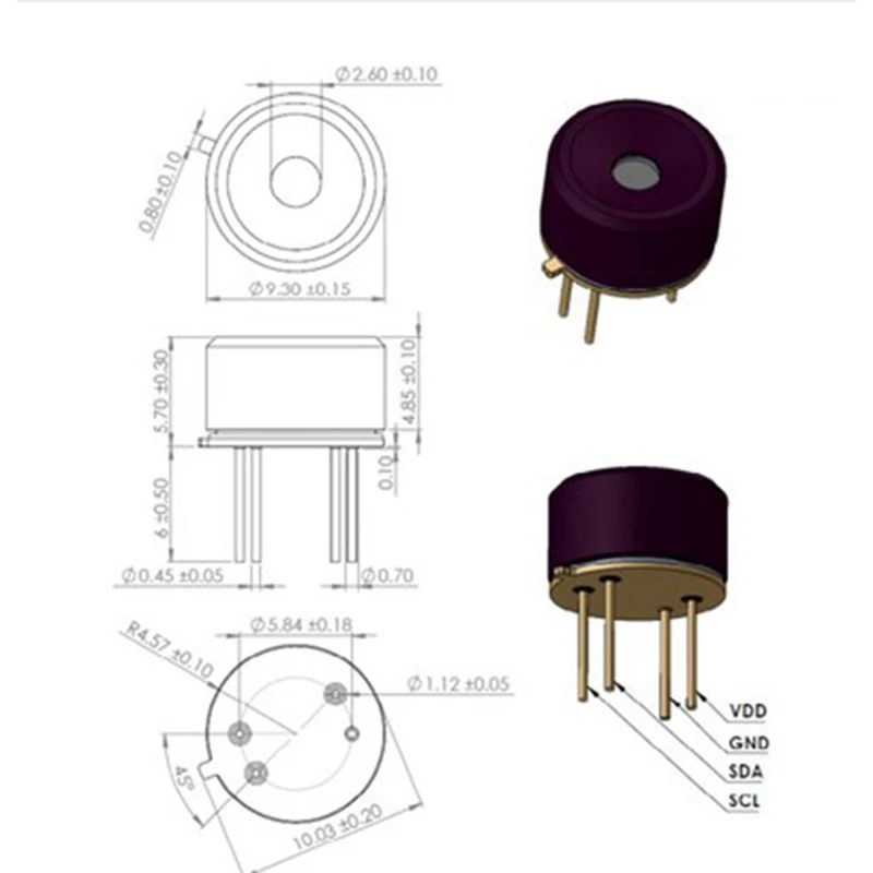 FULL-MLX90640 Модуль камеры Тепловизионный датчик температуры 32X24 ИК-инфракрасная матрица Термометрическая точечная матрица 32X24