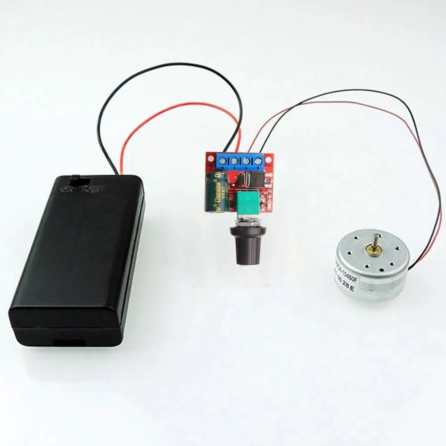 MiniDC Motor PWM Speed Controller, DC1.8V-35V 2A 3A 5A 10A Speed Adjustable Switch Module, 6V 12V 24V Variable Voltage Regulator
