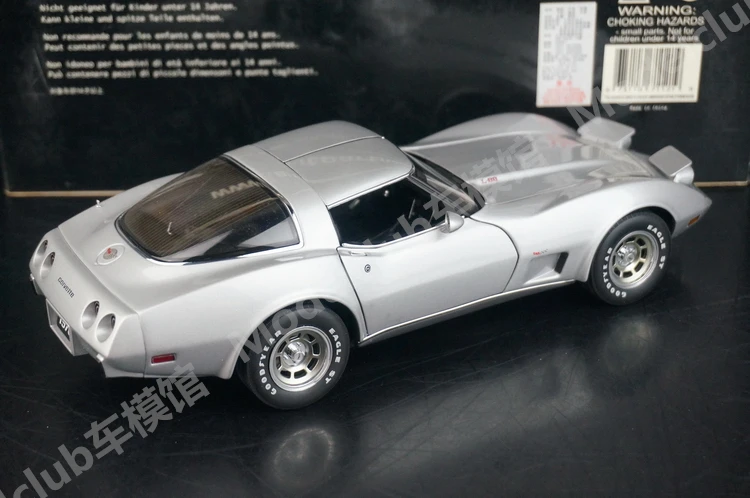 Autoart 1:18 C3 1978 Silver 25th Anniversary Simulation Limited Edition All Open Alloy Metal Static Car Model Toy Gift